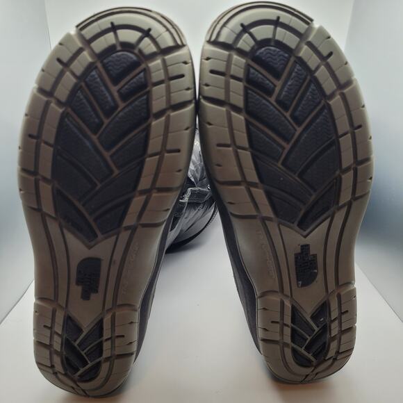 The North Face Winter Lace Up Boots Womens Black Gray Faux Fur Fuzzy Size 8.5 - Picture 4 of 13